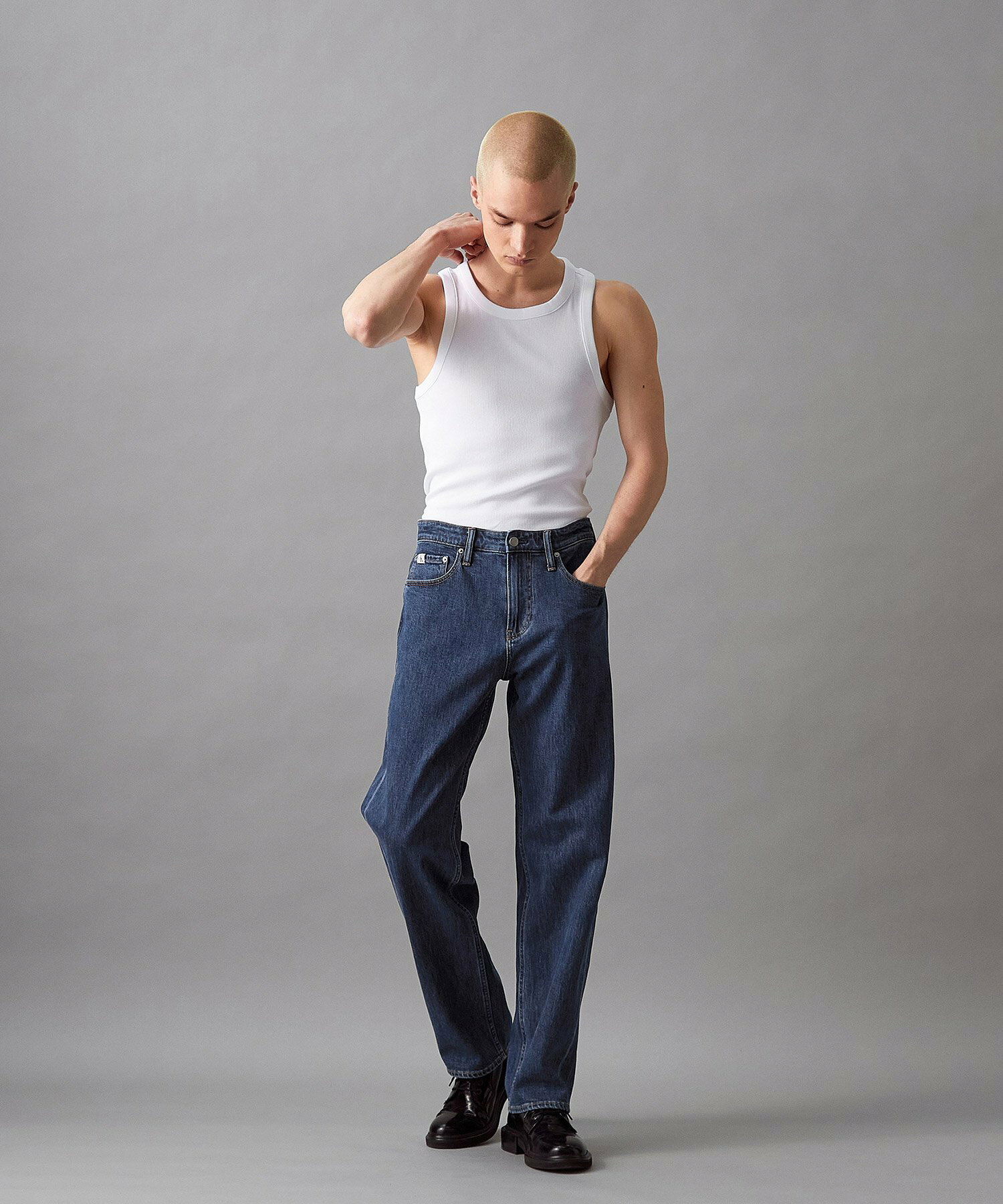 (M)【公式ショップ】 カルバンクライン ウーブン タブタンクトップ Calvin Klein Jeans J325302
